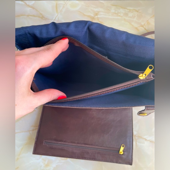 Urban Outfitters Navy Polkadot Retro Purse - Picture 5 of 11